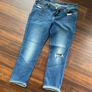 Old Navy Stretch Boyfriend Straight VintageWash 12